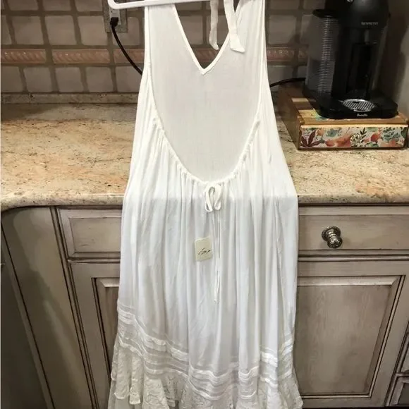 Free People Endless Summer Slice Of Heaven Maxi Midi Dress Ivory - Picture 7 of 7